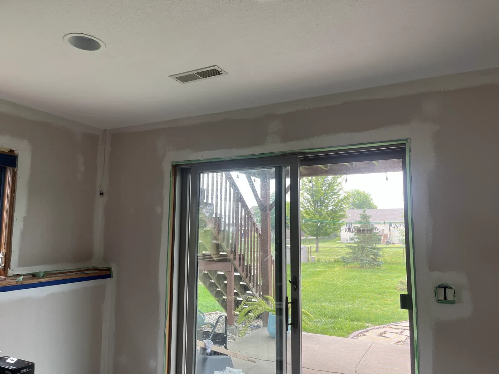 Interior renovation with new patio door by ORC in Iowa City