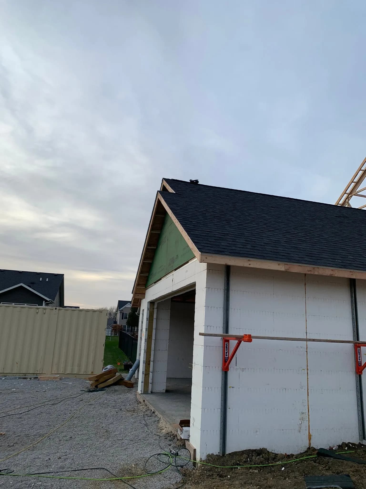 New asphalt shingle garage roof by ORC in Cedar Rapids