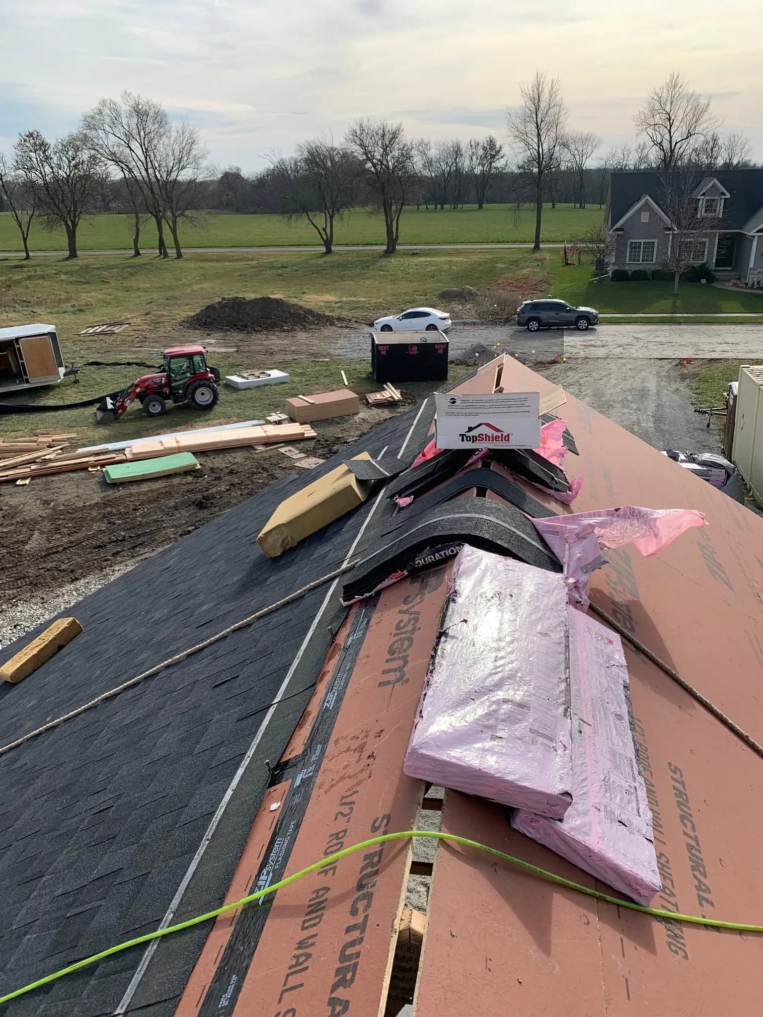 New shingle roof with synthetic underlayment by ORC in Iowa City