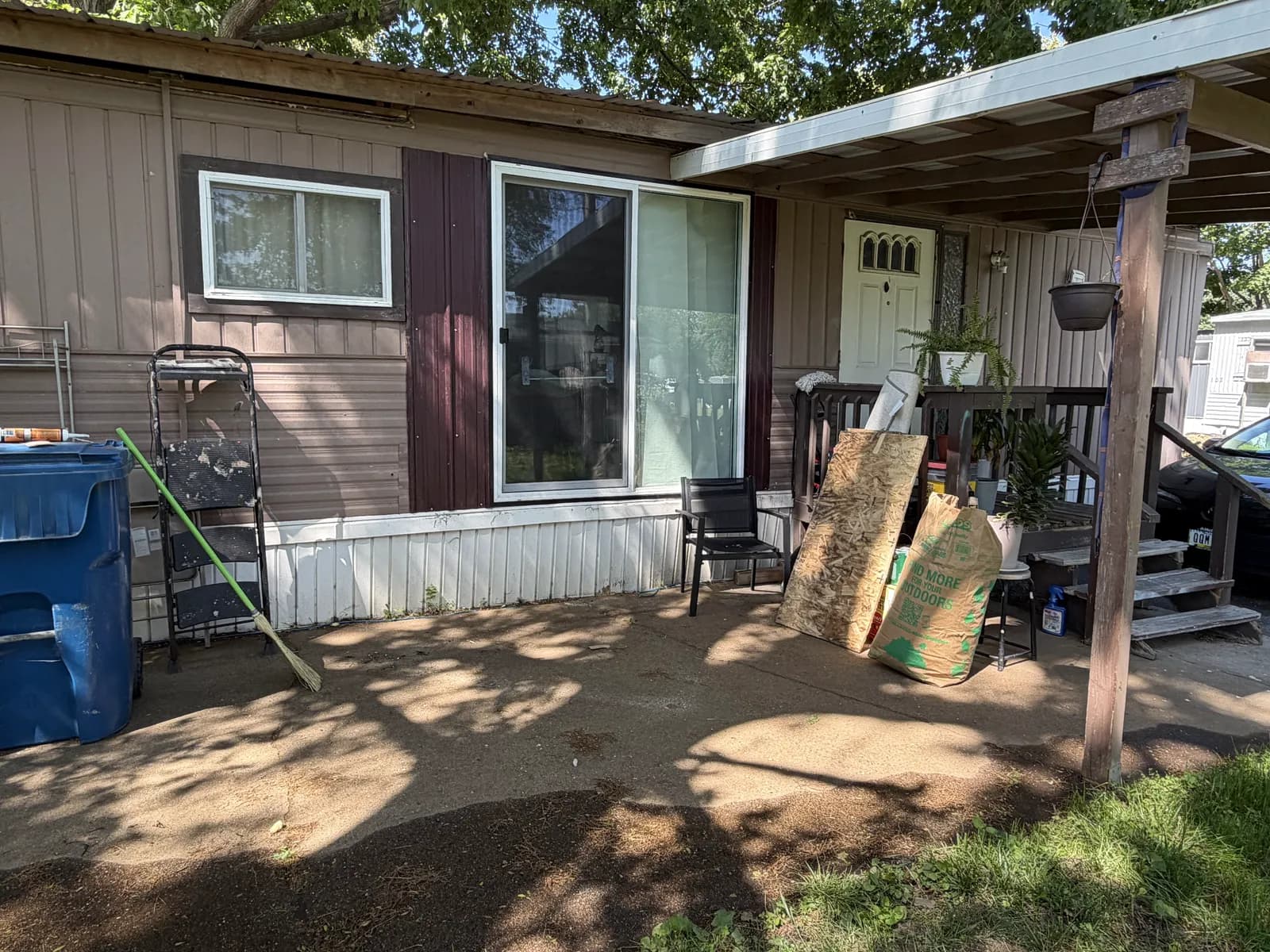 New patio slider and siding finished by ORC in Marion
