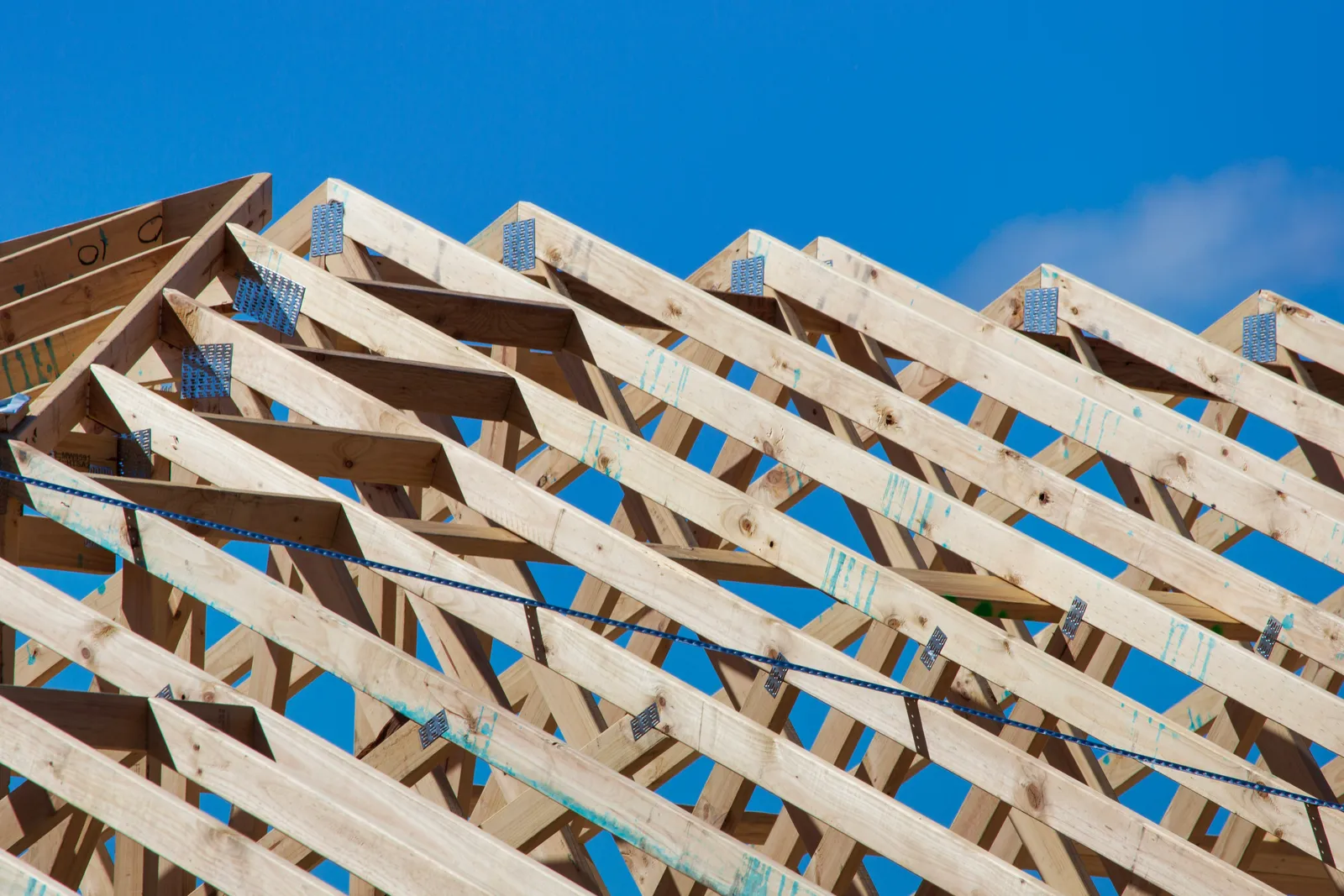 ORC carpenter framing a structural wall in Eastern Iowa