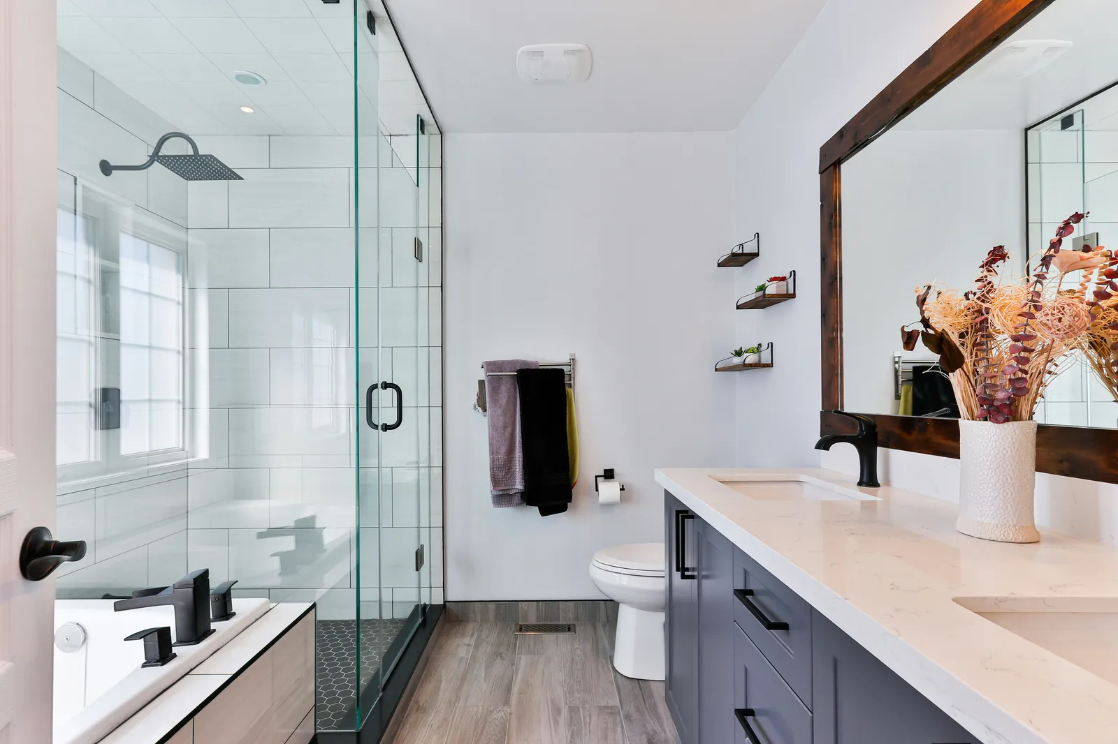 Finished bathroom remodel by ORC in Eastern Iowa
