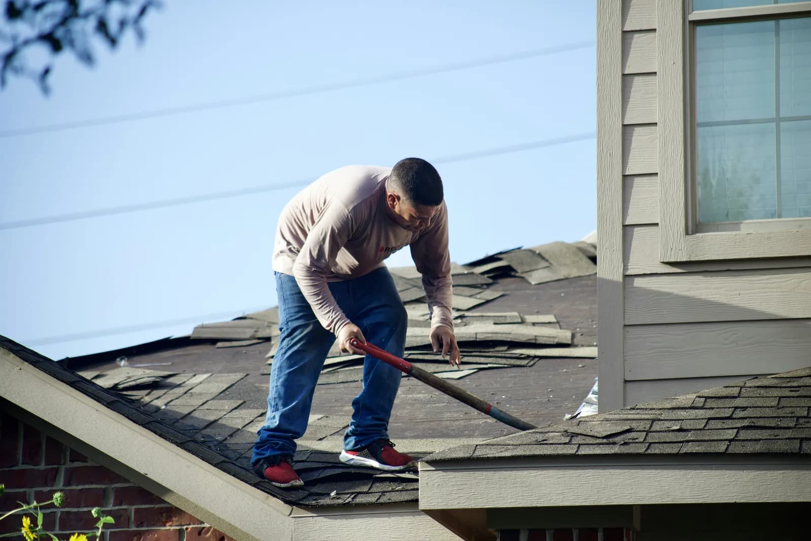 Residential roof tear-off and new installation by ORC in Cedar Rapids